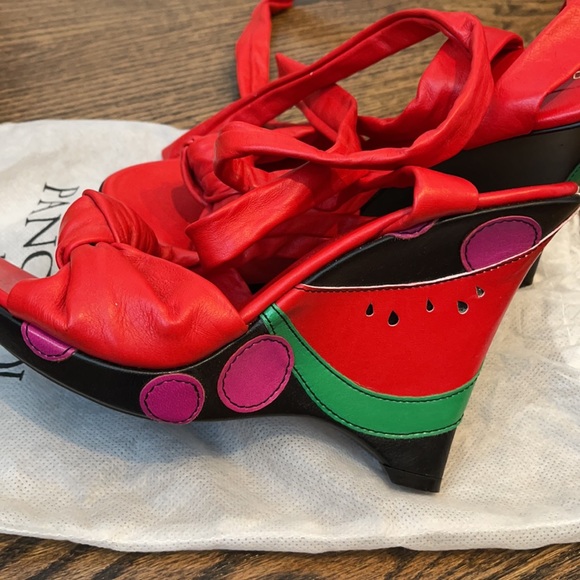 Pancaldi wedges sandals size 39 - Picture 2 of 6